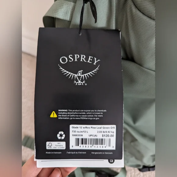 OSPREY GLADE12 **NEW** - Picture 2 of 12
